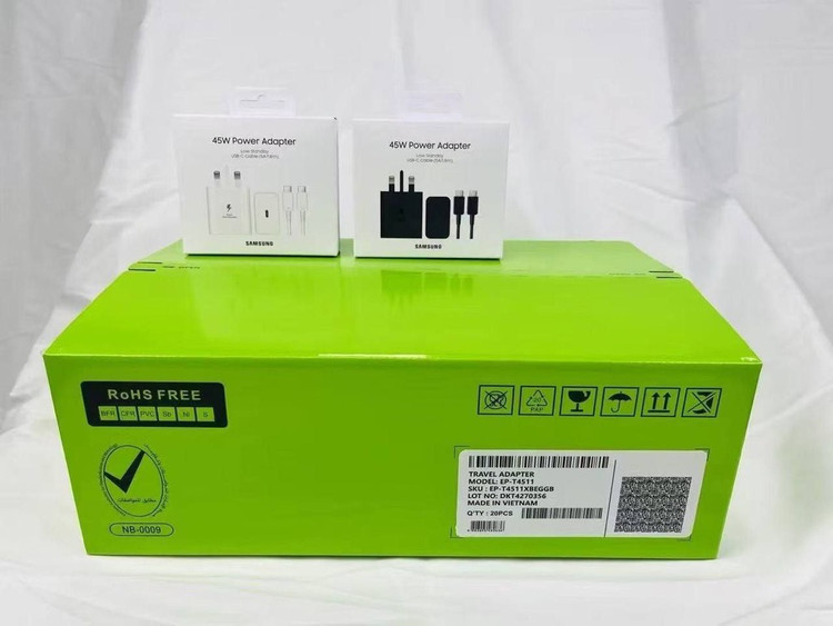 شارژر سامسونگ 45w پک 2025 (کلگی+ کابل)