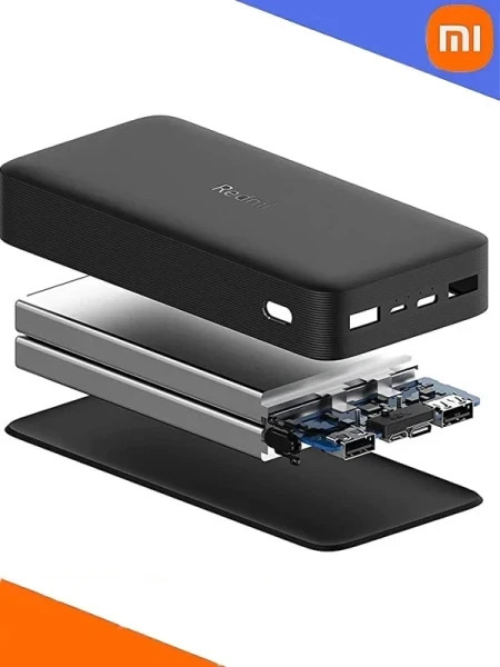 پاوربانک شیائومی اصل Redmi PB200LZM ظرفیت 20000 میلی آمپر+6 ماه گارانتی شرکتی