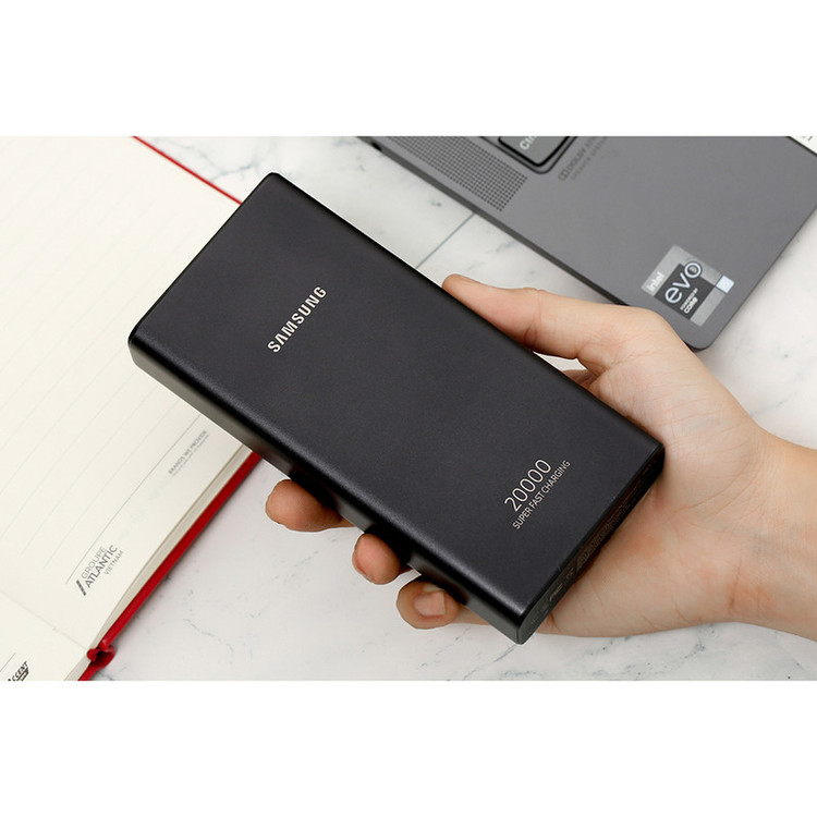 پاوربانک سامسونگ مدل EB-P5300 ظرفیت 20000 میلی آمپر ساعت+کابل تایپ سی فست هدیه +گارانتی یک ساله
