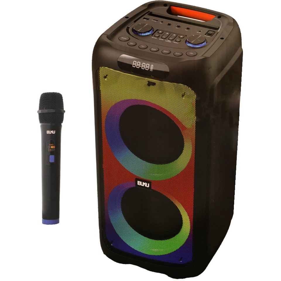 اسپیکر بی سیم BUKU مدل BS079 با میکروفون و RGB