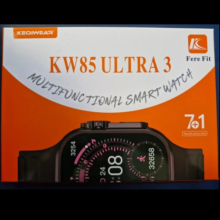 ساعت هوشمند کیوکر مدل KW85 Ultra3 با ۷ بند