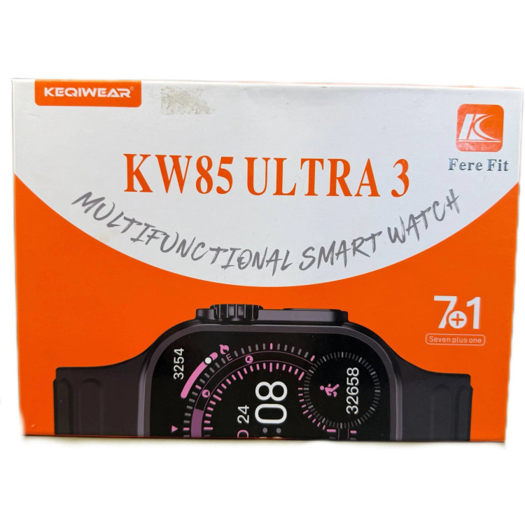 ساعت هوشمند کیوکر مدل KW85 Ultra3 با ۷ بند