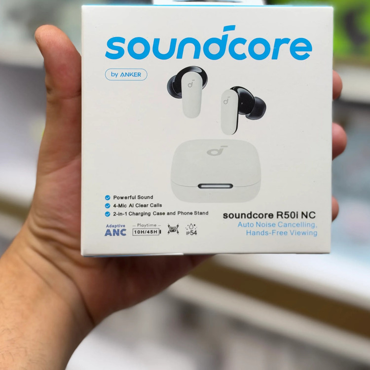 ایرپاد بلوتوثی انکر مدل R50i NC با حذف نویز فعال (قابلیت اتصال به Soundcore ندارد)*قیمت تخفیفی *{رنگ جذاب سفید}
