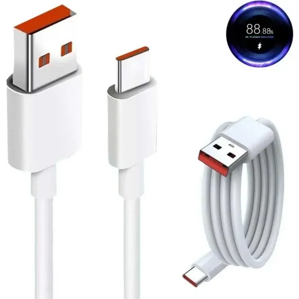 کابل‌ شارژ شیائومی 67 وات توربوشارژ 6A